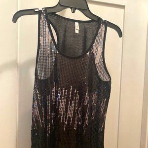 Sequin racerback tank